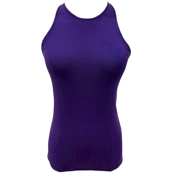 A.L.C. Nello High Neck Racerback Tank Top In Purple - Picture 1 of 6